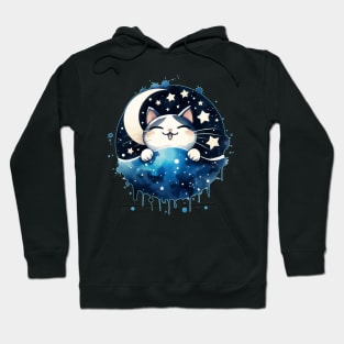 Cute Kawaii Cat Taking a Nap Hoodie